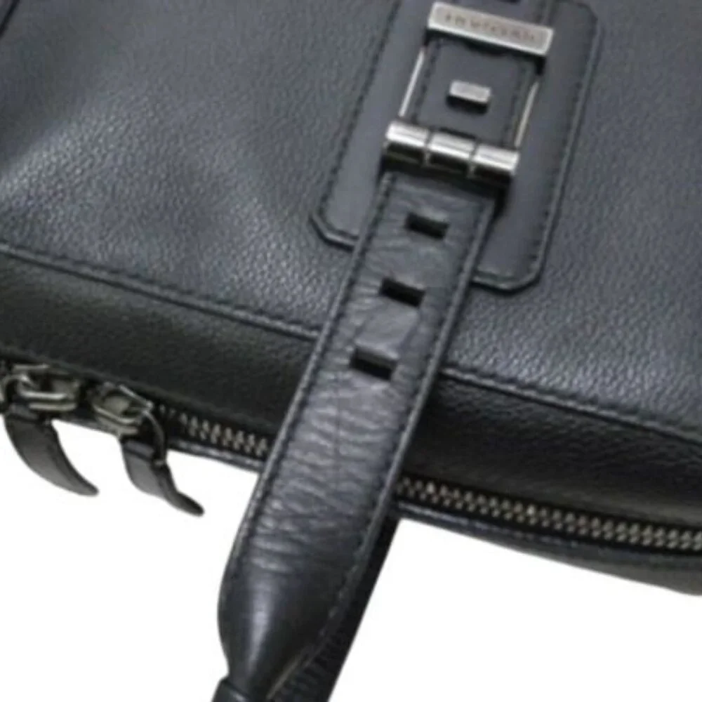 Bvlgari Briefcase Bvlgari Bvckle Business Bag Black Leather Men